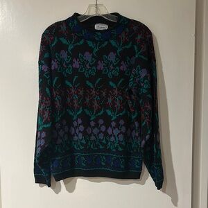 Cozy Floral Vintage Sweater